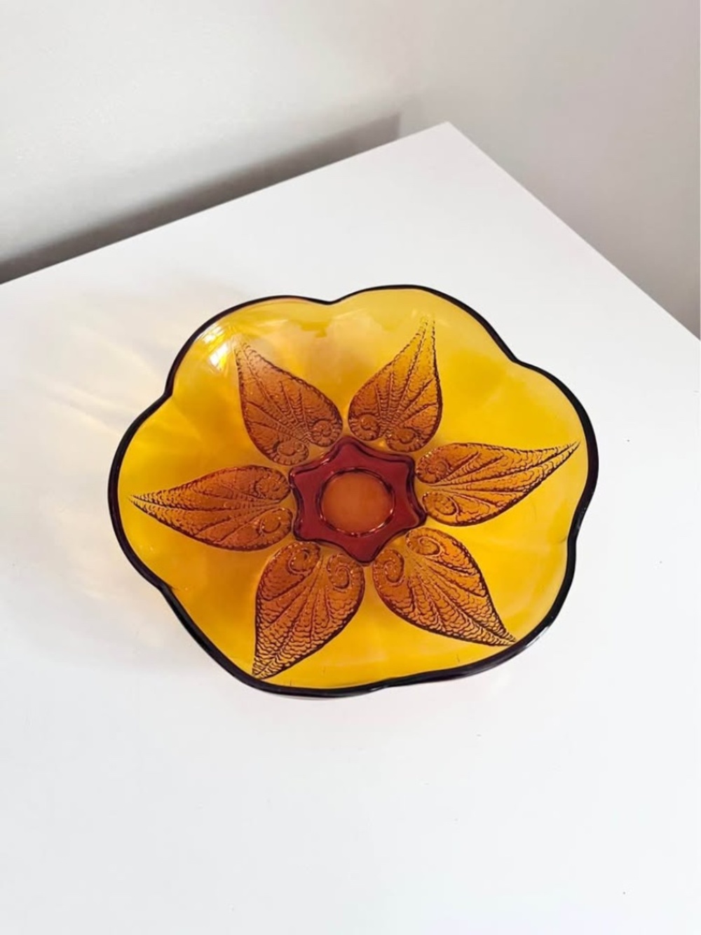 Vintage Anchor Hocking Renaissance Bowl Mid-Century Modern Table Decor
